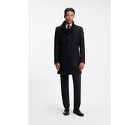 BOSS Slim-fit coat in Italian fabric with stand collar - Style H-Hyde-SU-264, 50571853 Black 38R