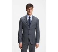 BOSS Slim-fit jacket in virgin wool, silk and linen - Style L-Heston-LP-241, 50560808 Dark Blue 38R