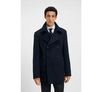 BOSS Slim-fit peacoat in wool and cashmere - Style H-Hyde-Pcoat-254, 50551081 Dark Blue 34R
