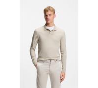 Boss Passerby 10256683 Long Sleeve Polo Beige,Grey L Men
