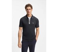 BOSS Slim-fit polo shirt with a zip placket - Style Philix_IN, 50568698 Dark Blue S