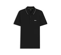 BOSS Mens Paule 4 Cotton-piqué Slim-fit Polo Shirt with Collar Stripe