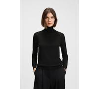 BOSS Slim-fit rollneck sweater in extra-fine merino wool - Style Frizani, 50548298 Black XL