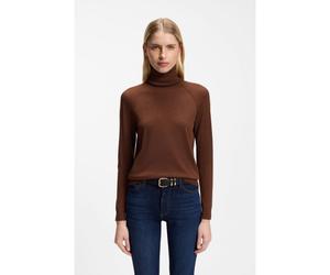BOSS Slim-fit rollneck sweater in extra-fine merino wool - Style Frizani, 50548298 Brown XXL