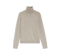 BOSS Slim-fit rollneck sweater in extra-fine merino wool - Style Frizani, 50548298 Light Beige S
