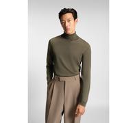 BOSS Slim-fit rollneck sweater in extra-fine merino wool - Style Musso-P, 50468262 Brown M