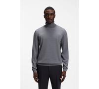 BOSS Slim-fit rollneck sweater in extra-fine merino wool - Style Musso-P, 50468262 Grey L