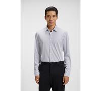 BOSS Slim-fit shirt in a printed cotton blend - Style P-ROAN-kent-C1-233, 50550722 Blue Patterned M