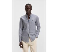 BOSS Slim-fit shirt in a striped cotton blend - Style H-ROAN-BD-E-C1-253, 50545235 Blue Stripes L
