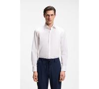 BOSS Slim-fit shirt in cotton-blend poplin - Style P-HANK-K-261, 50571081 White 15