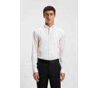 BOSS Slim-fit shirt in easy-iron cotton satin - Style H-HANK-W-TUX3-DC-254, 50550662 White 18