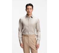 BOSS Slim-fit shirt in easy-iron cotton twill - Style H-HANK-K-C1-261, 50560628 Beige 15.5