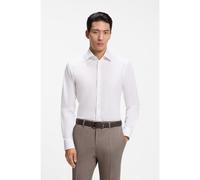 BOSS Slim-fit shirt in easy-iron stretch cotton - Style H-HANK-K-C3-261, 50571139 White 17.7