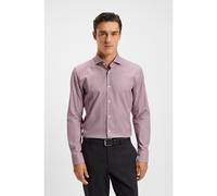 BOSS Slim-fit shirt in easy-iron stretch cotton - Style H-HANK-spread-C1-222, 50539134 Dark Red 16