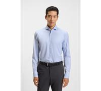BOSS Slim-fit shirt in easy-iron stretch cotton - Style H-HANK-spread-C1-222, 50539134 Light Blue 15.5
