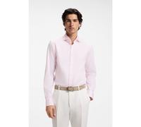 BOSS Slim-fit shirt in easy-iron striped stretch cotton - Style H-HANK-SP-C1-261, 50567021 Light Pink 16