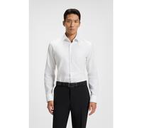 BOSS Slim-fit shirt in high-performance structured cotton - Style P-HANK-s-kent-C1-222, 50480109 White 16.5