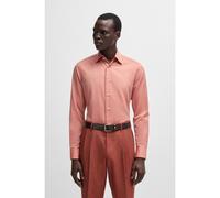 BOSS Slim-fit shirt in Italian-made cotton-cashmere twill - Style L-HAYS-KENTW-C-244, 50533860 Light Red 16