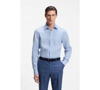 BOSS Slim-fit shirt in Italian-made linen - Style H-HANK-K-C1-261, 50560736 Light Blue 16