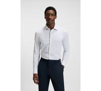BOSS Slim-fit shirt in Italian-made performance-stretch fabric - Style P-HANK-kent-C1-222, 50545310 White Patterned 17