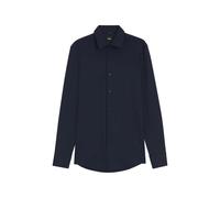 BOSS slim-fit shirt in Italian-made performance-stretch jersey - Blue 40-41-42-43-44-45