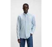 BOSS Slim-fit shirt in linen - Style H-ROAN-BD-E-C1-253, 50545218 Light Blue L