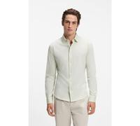 BOSS Slim-fit shirt in melange cotton jersey - Style Mysoft_2_M, 50519748 Light Green XXL