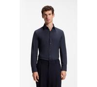 BOSS Slim-fit shirt in performance-stretch jersey - Style P-HANK-S-K-261, 50555747 Dark Blue 15.5