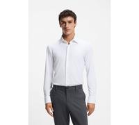 BOSS Slim-fit shirt in performance-stretch structured jersey - Style P-HANK-K-261, 50555767 White 17