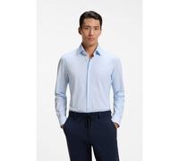 BOSS Slim-fit shirt in printed performance-stretch jersey - Style P-HANK-K-261, 50571550 Light Blue 15.5
