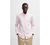 BOSS Slim-fit shirt in striped Oxford cotton - Style H-ROAN-BD-E-C1-243, 50520275 White Patterned XXXL