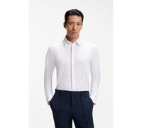 BOSS Slim-fit shirt in structured performance-stretch fabric - Style P-ROAN-K-F-263, 50567146 White L