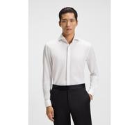 BOSS Slim-fit shirt in wrinkle-resistant Oxford cotton - Style H-HANK-TUX-B1-DC-254, 50550961 White 15
