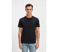 BOSS Slim-fit short-sleeved T-shirt in mercerised cotton - Style Tessler 150, 50468395 Dark Blue 6XL