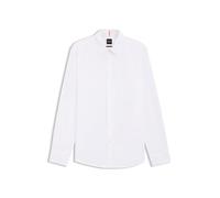 Hugo Boss Men's Shirt Relegant 6 Regular-fit Cotton Poplin Long-Sleeve Plain XL White