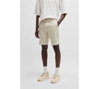 BOSS Slim-fit shorts in stretch-cotton twill - Style Chino-slim-Shorts, 50536723 Light Beige 31
