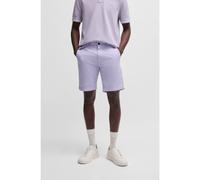 BOSS Slim-fit shorts in stretch-cotton twill - Style Chino-slim-Shorts, 50536723 Light Purple 33