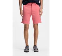 BOSS Slim-fit shorts in stretch-cotton twill - Style Chino-slim-Shorts, 50536723 Light Red 38