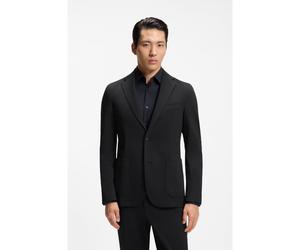BOSS Slim-fit suit jacket in stretch seersucker - Style P-Hanry-J-WG-252, 50540703 Black 36R