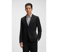 BOSS Slim-fit suit jacket in stretch seersucker - Style P-Hanry-J-WG-252, 50540703 Black 46R