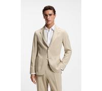 BOSS Slim-fit suit jacket in washable tech linen - Style P-Hanry-WG-262, 50561959 Light Beige 34R
