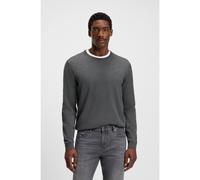 BOSS Slim-fit sweater in merino wool - Style Leno-P, 50468239 Grey S