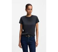 BOSS Slim-fit T-shirt in cotton-silk blend with embroidered logo - Style Eventsa9, 50555071 Dark Blue L