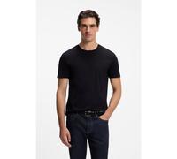 BOSS Slim-fit T-shirt in mercerised cotton - Style Tessler 150, 50468395 Black L