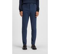 BOSS Slim-fit trousers in cotton, cashmere and stretch - Style L-Kaiton1L-253, 50549504 Dark Blue 32R