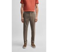 BOSS Slim-fit trousers in cotton, cashmere and stretch - Style L-KaitonL-243, 50524845 Khaki 38R