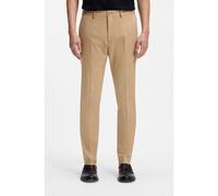 BOSS Slim-fit trousers in cotton, silk and stretch - Style L-Kaiton1L-253, 50545652 Beige 30R