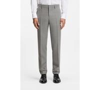 BOSS Slim-fit trousers in micro-patterned stretch wool - Style H-Genius-253, 50564107 Silver 38R