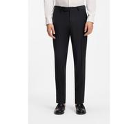 BOSS Slim-fit trousers in micro-patterned stretch wool - Style H-George-263, 50567486 Dark Blue 34R