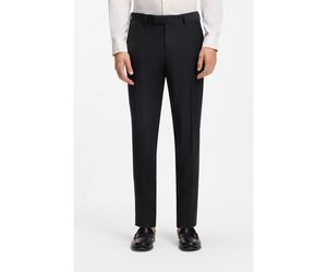 BOSS Slim-fit trousers in micro-patterned stretch wool - Style H-George-263, 50567486 Dark Blue 38R